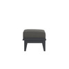 Universal Poly Ottoman with Carbon Cushion in Black Finish [Carbon][Black]