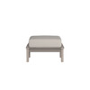Universal Poly Ottoman with Pebble Cushion  in Coastal Grey Finish [Pebble][Coastal Grey]