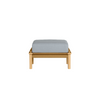 Universal Poly Ottoman with Mist Cushion in Teak Finish [Mist][Teak]