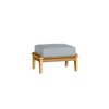 Universal Poly Ottoman with Mist Cushion in Teak Finish [Mist][Teak]
