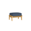 Universal Poly Ottoman with Indigo Azure Cushion in Teak Finish [Indigo Azure][Teak]