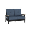 Laura Loveseat with Indigo Azure Cushion [Indigo Azure]