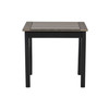 Universal HDPE Polymer End Table Black With Coastal Grey Top [Black][Coastal Grey]