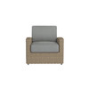 Caroline wicker Lounge Chair in Sand finish with Steeple Grey cushions [Sand][Steeple Grey]