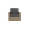 Caroline wicker Lounge Chair in Sand finish with Carbon cushions [Sand][Carbon]
