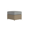Caroline wicker ottoman in Sand finish with Steeple Grey cushions [Sand][Steeple Grey]