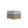 Caroline wicker ottoman in Sand finish with Mist cushions [Sand][Mist]