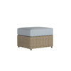 Caroline wicker ottoman in Sand finish with Mist cushions [Sand][Mist]