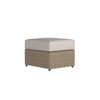 Caroline wicker ottoman in Sand finish with Pebble cushions [Sand][Pebble]