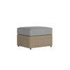 Caroline wicker ottoman in Sand finish with Steeple Grey cushions [Sand][Steeple Grey]