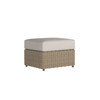 Caroline wicker ottoman in Sand finish with Pebble cushions [Sand][Pebble]