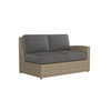 Caroline wicker Right Loveseat Section in Sand finish with Pebble cushions [Sand][Pebble]
