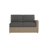 Caroline wicker Right Loveseat Section in Sand finish with Carbon cushions [Sand][Carbon]