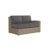 Caroline wicker Right Loveseat Section in Sand finish with Carbon cushions [Sand][Carbon]