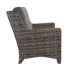 Wicker High Back Sofa with Carbon Cushion [Carbon]