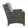 Wicker High Back Sofa with Steeple Grey Cushion [Steeple Grey]