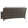 Wicker High Back Sofa with Mist Cushion [Mist]