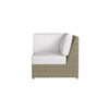 Caroline wicker Corner Section in Sand finish with Canvas Birdseye cushions [Sand][Canvas Birdseye]