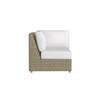 Caroline wicker Corner Section in Sand finish with Canvas Birdseye cushions [Sand][Canvas Birdseye]