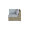 Caroline wicker Corner Section in Sand finish with Mist cushions [Sand][Mist]