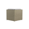 Caroline wicker Corner Section in Sand finish with Slate cushions with White Welt [Sand][Slate]