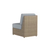 Caroline wicker Armless Section in Sand finish with Mist cushions [Sand][Mist]