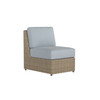 Caroline wicker Armless Section in Sand finish with Mist cushions [Sand][Mist]