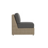 Caroline wicker Armless Section in Sand finish with Carbon cushions [Sand][Carbon]