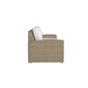 Caroline wicker Sofa in Sand finish with Canvas Birdseye cushions [Sand][Canvas Birdseye]