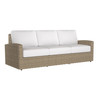 Caroline wicker Sofa in Sand finish with Canvas Birdseye cushions [Sand][Canvas Birdseye]