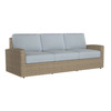 Caroline wicker Sofa in Sand finish with Mist cushions [Sand][Mist]