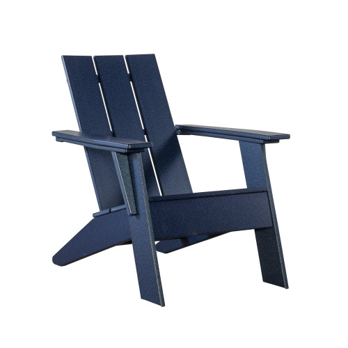 Modern Poly Lumber Adirondack Chair in Patriot Blue finish [Patriot Blue]