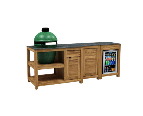 Teca Kitchen 94" Island