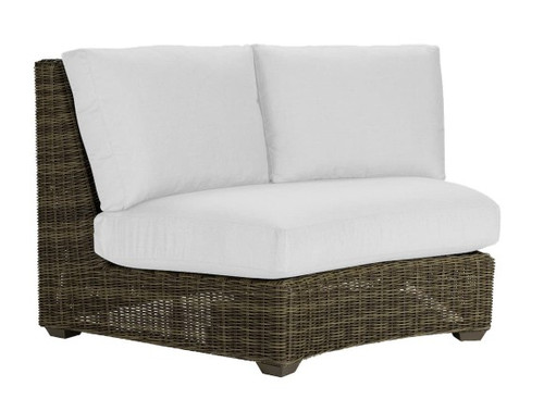 Oasis Curved Armless Loveseat