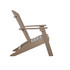 Folding Poly Lumber Adirondack Chair in Weathered Wood finish [Weathered Wood]