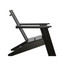 Modern Poly Lumber Adirondack Chair in Black finish [Black]