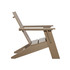 Modern Poly Lumber Adirondack Chair in Weathered Wood finish [Weathered Wood]