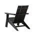 Modern Poly Lumber Adirondack Chair in Black finish [Black]