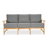 Layla Lowback Sofa with Steeple Grey fabric [Steeple Grey]