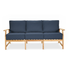 Layla Lowback Sofa with Indigo Azure Cushion [Indigo Azure]