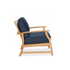 Layla Lowback Lounge Chair with Indigo Azure Cushion [Indigo Azure]