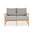 Layla Lowback Loveseat with Pebble Cushion [Pebble]