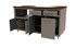 Coastal 64" Ceramic Grill Kitchen Island