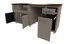 Challenger Coastal 76.5" Grill Island with Refrigerator & Waste Bin