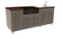 Challenger Coastal 80.875" Grill Island with Sink, Waste Bin & Storage