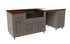 Coastal 90+ Grill Island with Refrigerator, Waste Bin & Storage