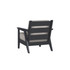 Chloe Lounge Chair with Pebble Cushion in Black Finish [Pebble][Black]
