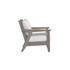 Chloe Lounge Chair with Canvas Birdseye Cushion [Canvas Birdseye][Coastal Grey]