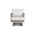 Chloe Swivel Rocker with Canvas Birdseye Cushion in Coastal Grey Finish [Canvas Birdseye][Coastal Grey]