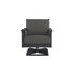 Chloe Swivel Rocker with Carbon Cushion in Black Finish [Carbon][Black]